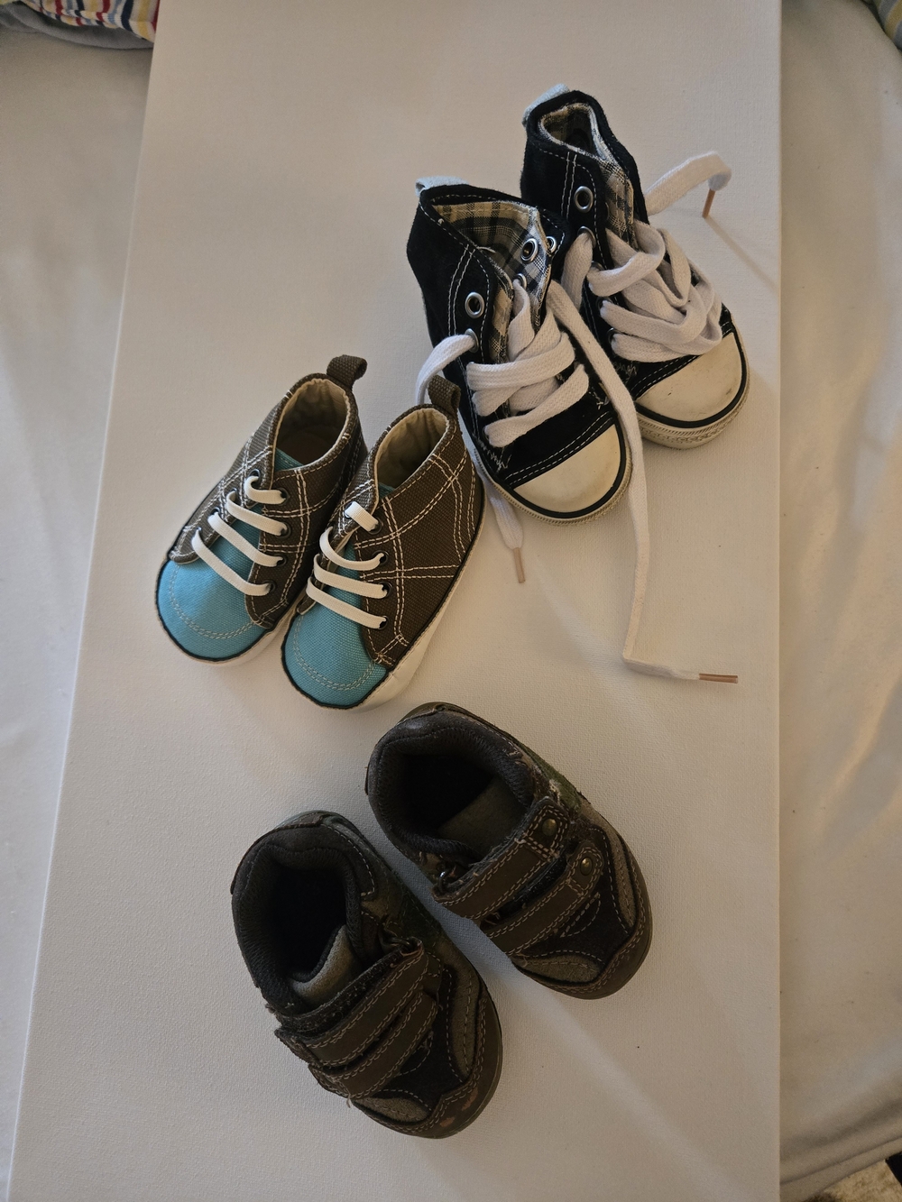 Kids Black High-Top Canvas Sneakers